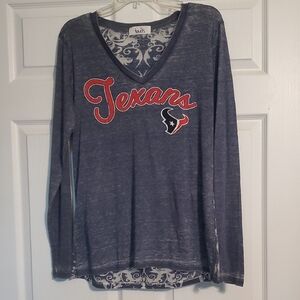 Touch by Alyssa Milano Long Sleeve Tee Blue and Red